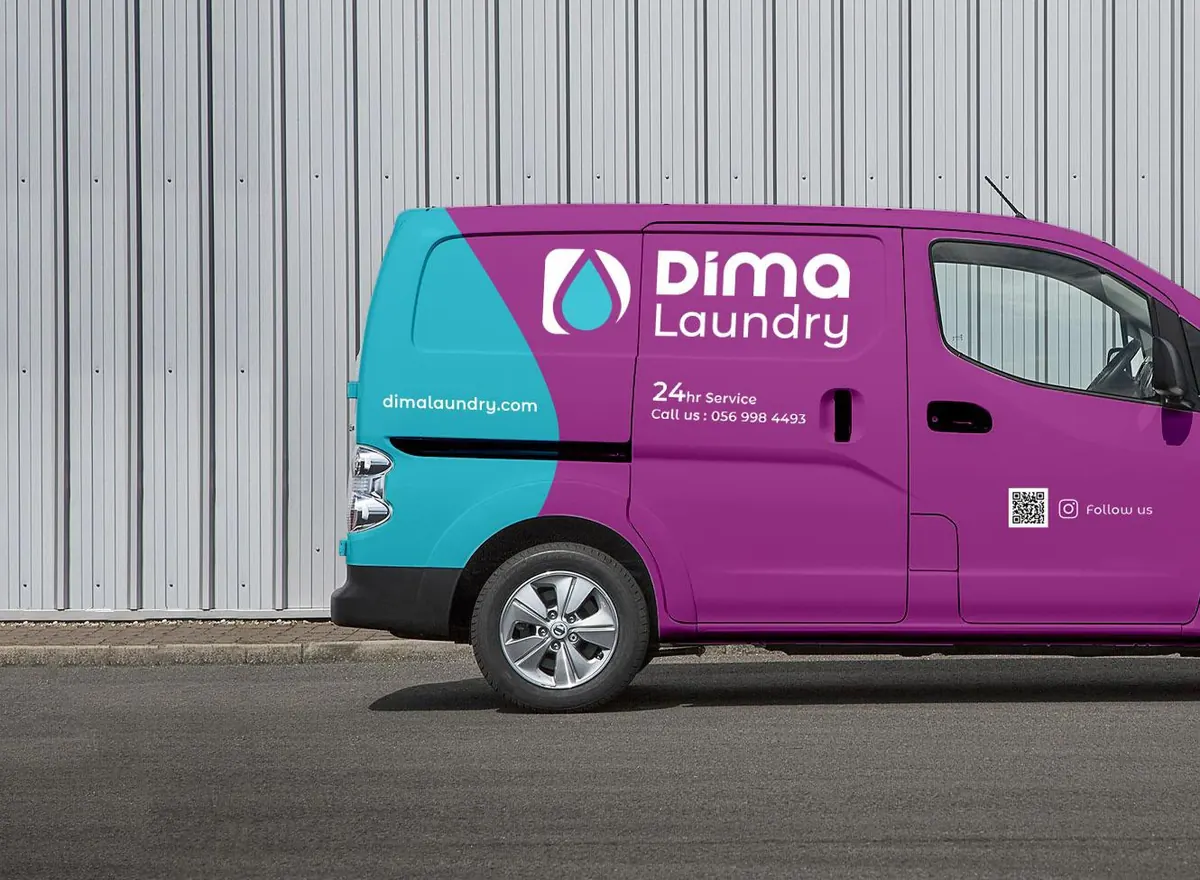 Dima Laundry pickup and delivery van